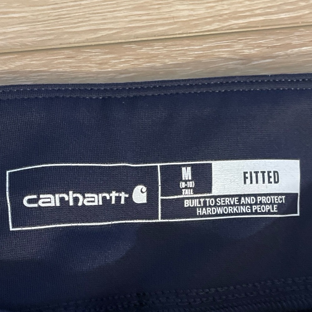 Carhartt Dark Blue Navy Women’s Tall Med (8-10) Fitted Legging Pants - Picture 4 of 8